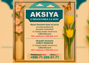 AKSIYA Vitakinesis Neo’da — MAXSUS TAKLIF: 50% SKIDKA!